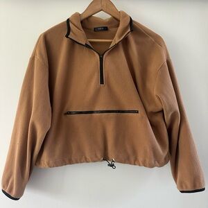 Brown Quarter-Zip Pullover